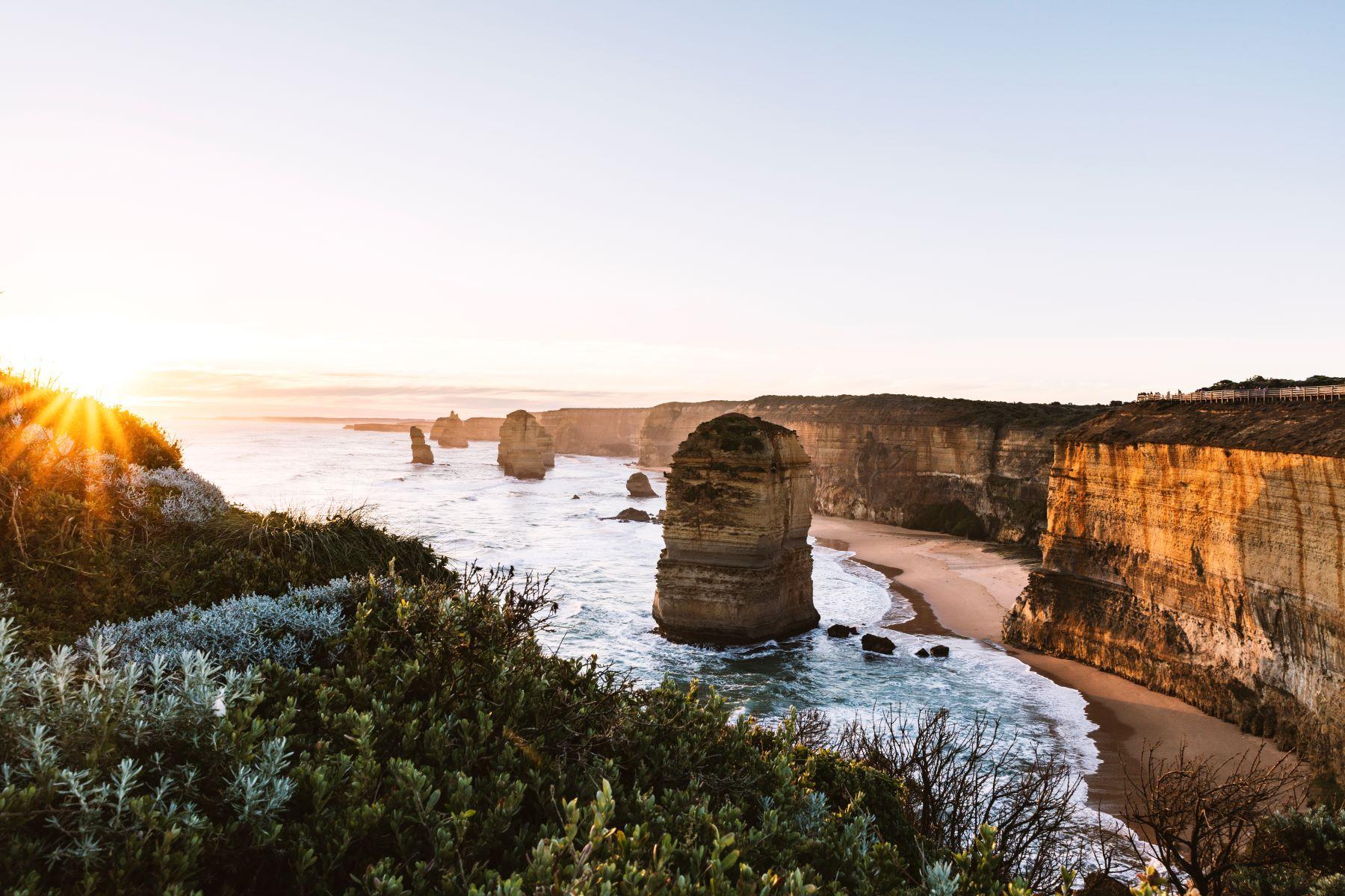 Sunset over the Twelve Apostles