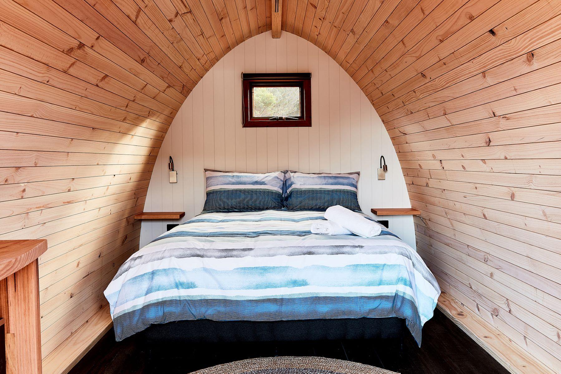 Stylish glamping pods at Torquay
