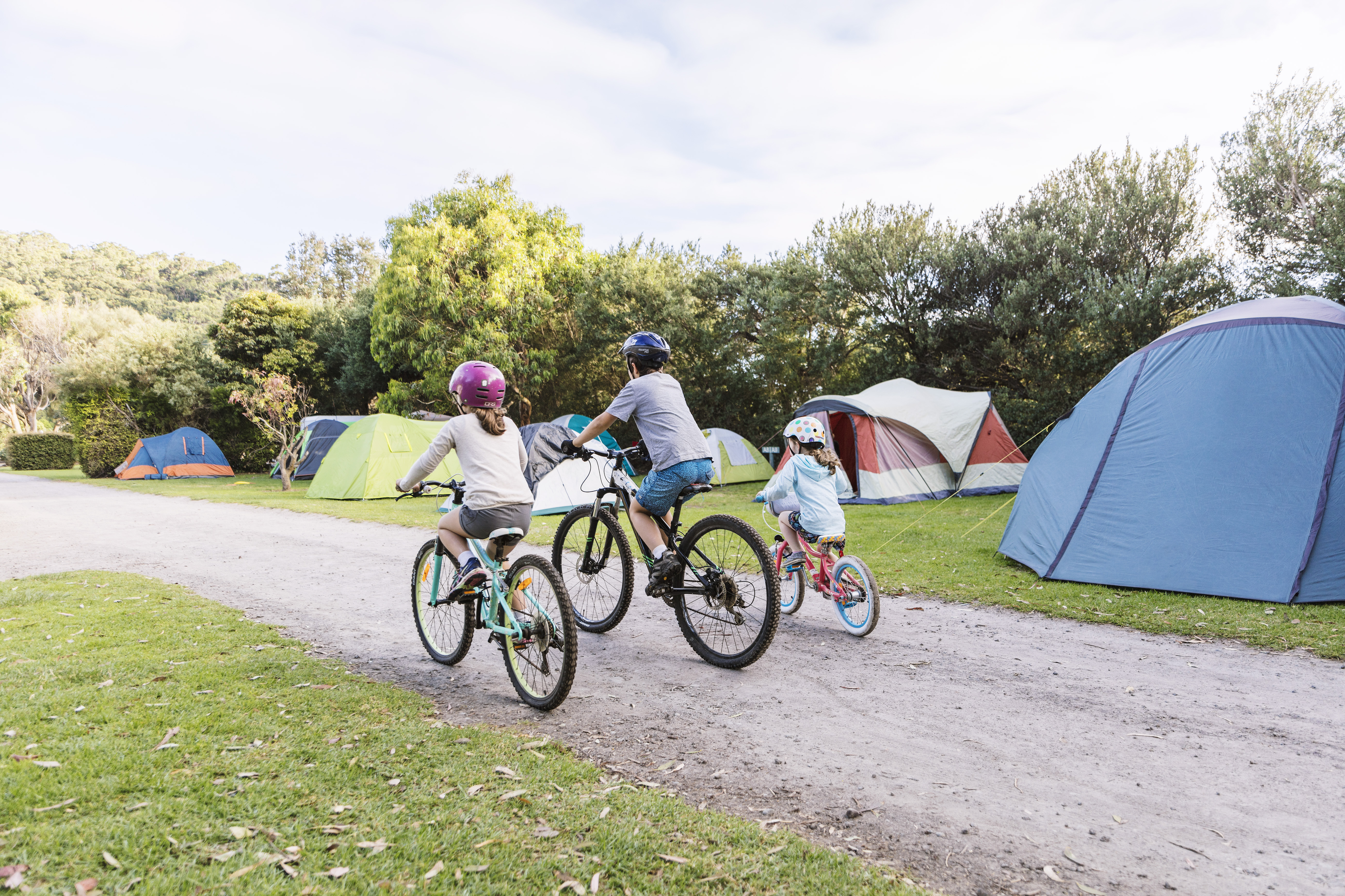 Family at Kennett River Caravan Park
