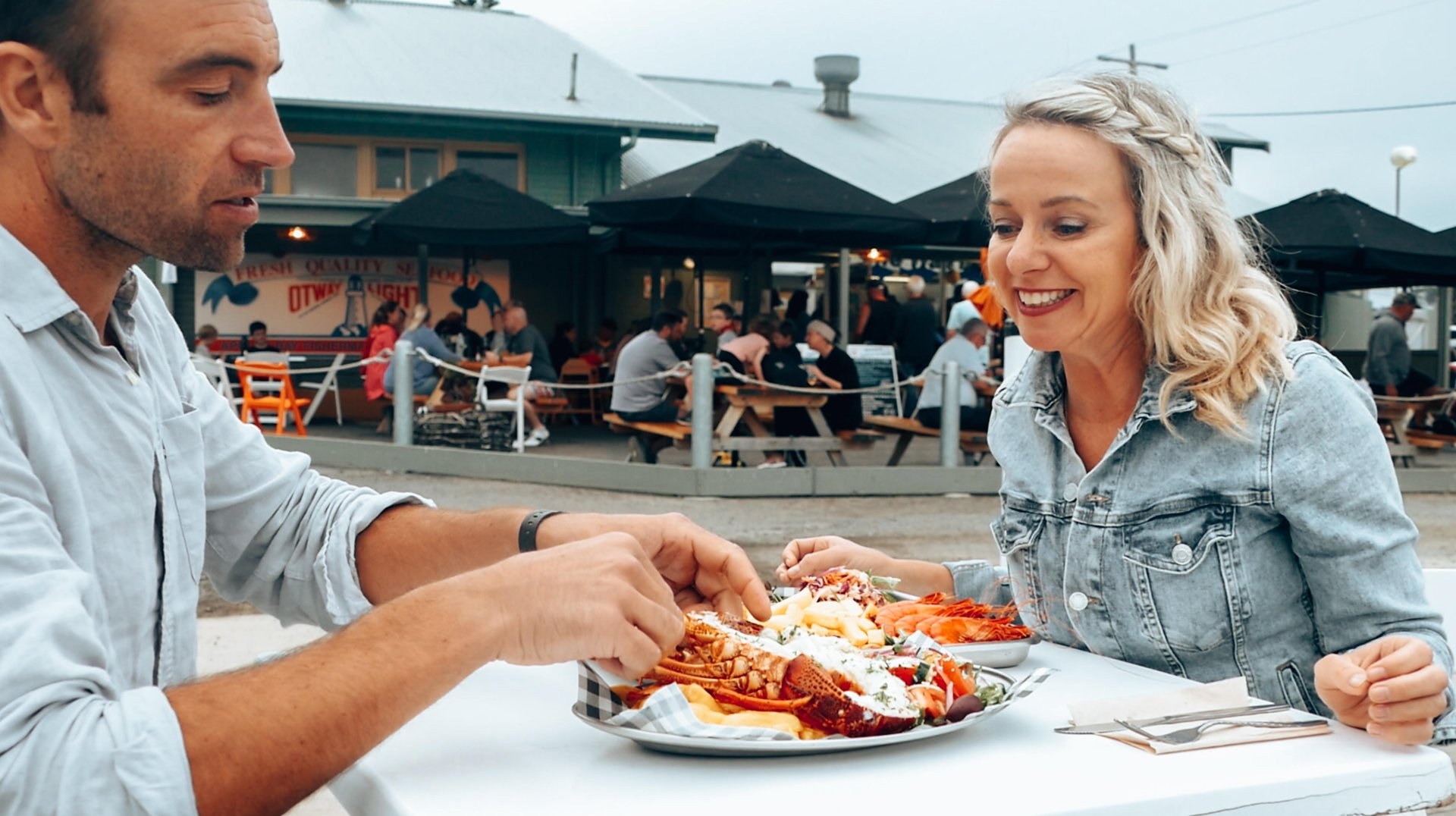 Grab a seafood platter from Apollo Bay Fishermen’s Co-op.