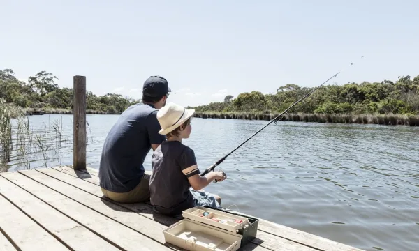 Fishing at Anglesea