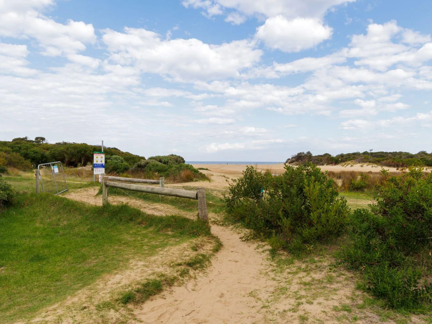 Beach and river access