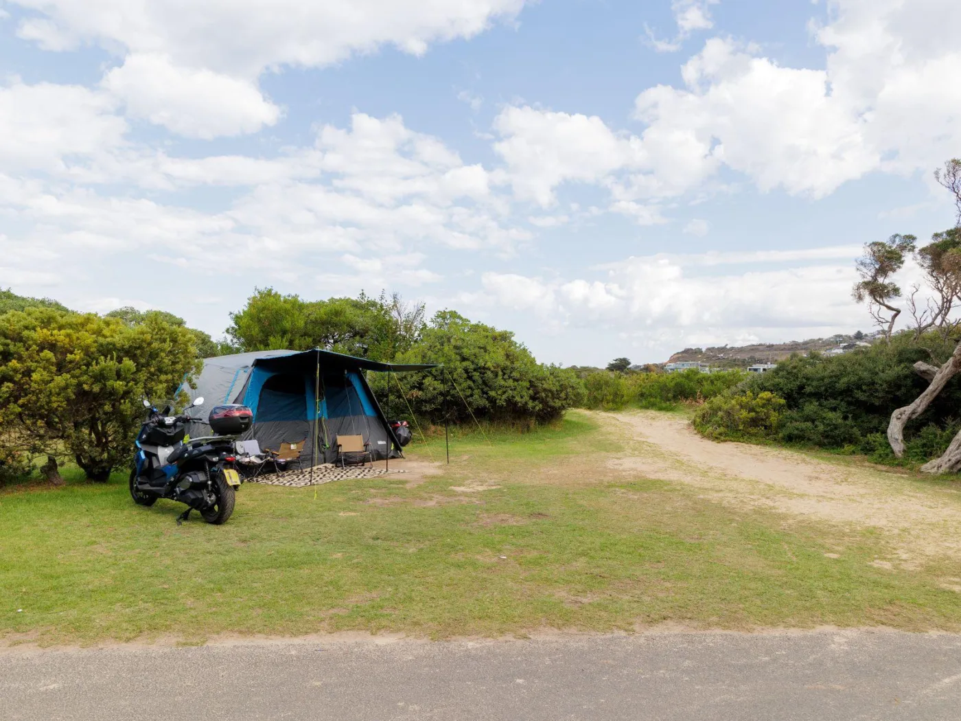 Sites near beach and river access