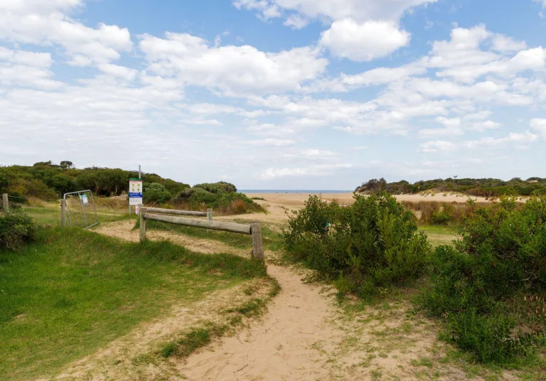 Beach and river access