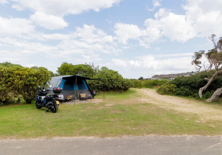 Sites near beach and river access