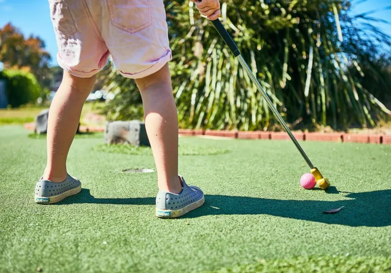 Free mini golf on site