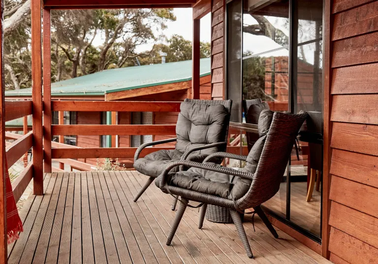 Deck with outdoor furniture