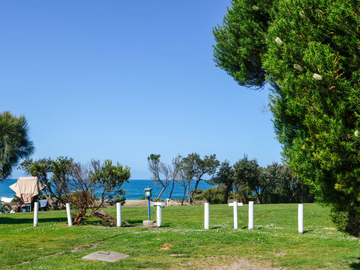 Powered sites, Marengo family Caravan Park, Great Ocean Road